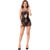 LIVCO CORSETTI FASHION - CIELO LC 20211 CHEMISE + THONG SCHWARZ S/M
