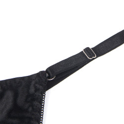 SUBBLIME - 955205 BH-SET MIT VERSTELLBARER SCHWARZER SCHLEIFE L/XL