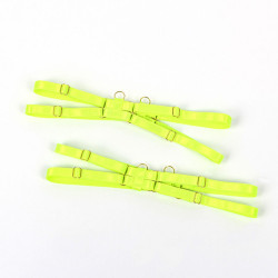 SUBBLIME - 955274 BH-SET MIT HALSKETTE UND BEINDETAILS FLUORESZIERENDES GRÜN S/M