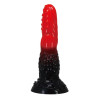 POWER MONSTERS – FEUERDRACHEN-FANTASIE-DILDO MIT SAUGNAPF 24,5 CM Ø 5,8 CM ROT &amp SCHWARZ