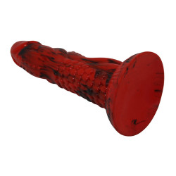 POWER MONSTERS - MINOTAUR FANTASY DILDO MIT SAUGAUFGANG 21 CM Ø 5 CM ROT &amp SCHWARZ