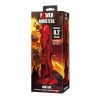 POWER MONSTERS - MINOTAUR FANTASY DILDO MIT SAUGAUFGANG 21 CM Ø 5 CM ROT &amp SCHWARZ