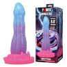 POWER MONSTERS - VOID PYTHON FANTASY DILDO MIT SAUGNAPF 20,5 CM Ø 5,2 CM BLAU, LILA &amp PINK