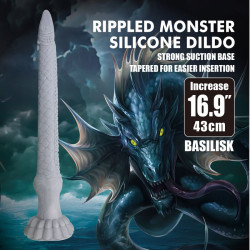 POWER MONSTERS - BASILISK FANTASY SILIKONDILDO 43 CM Ø 5 CM