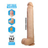 PRETTY LOVE - DANY FLEXIBLER REALISTISCHER DILDO MIT SAUGNAPF 36 CM -Ø- 5,6 CM