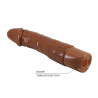 PRETTY LOVE - DONALD REALISTISCHER VIBRATOR 19,5 CM Ø 4 CM BRAUN