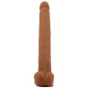 PRETTY LOVE - VIGGO REALISTISCHER, WEICHES HAUTGLEITENDER DILDO, 36,5 CM, BRAUN