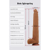 PRETTY LOVE - VIGGO REALISTISCHER, WEICHES HAUTGLEITENDER DILDO, 36,5 CM, BRAUN