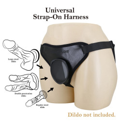 PRETTY LOVE - UNIVERSAL STRAP-ON HARNESS SCHWARZ