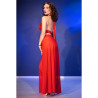 CHILIROSE - CR 4857 ROTES TOP- UND HOSEN-SET, GRÖSSE XL