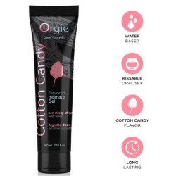 ORGIE - GLEITGEL AUF WASSERBASIS, 100 ML, MIT ZUCKERWATTE-DUFT, ZUM KÜSSEN. - Offer