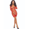 PASSION - BS108 BODYSTOCKING GITTER ROT