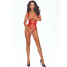 PASSION - BS115 BODYSTOCKING GITTER ROT
