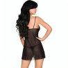 LIVCO CORSETTI FASHION - LUISE 1710 BABYDOLL + THONG SCHWARZ L