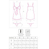 LIVCO CORSETTI FASHION - HYEONA 1710 BABYDOLL + THONG ROSE XL
