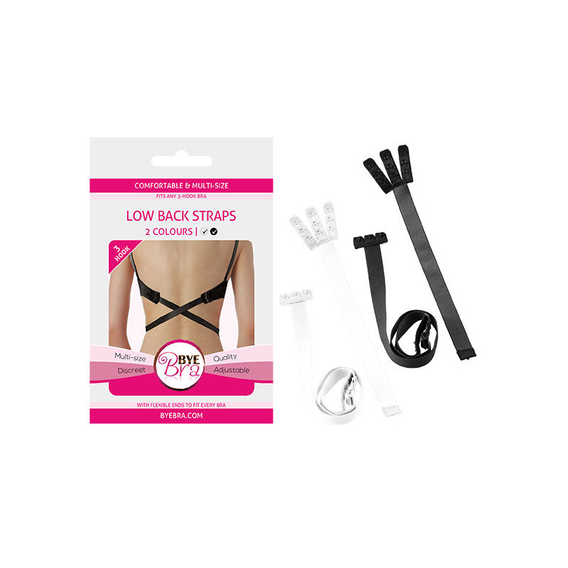 BYE-BRA - BH ADAPTER MIT OFFENEM RÜCKEN SCHWARZ & WEISS