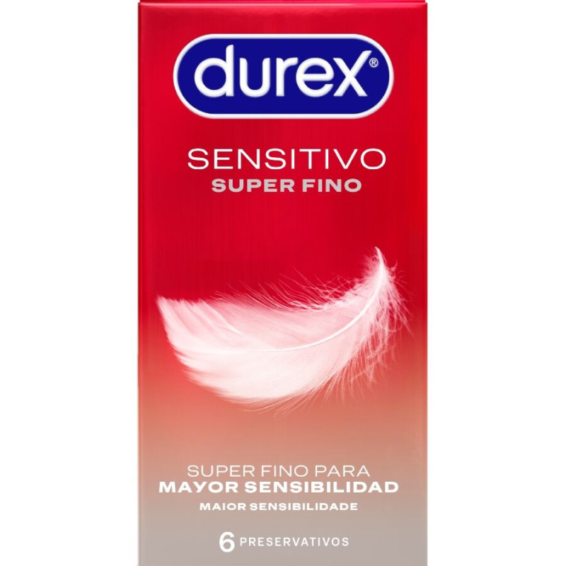 DUREX - SUPER DÜNN, SENSITIV, 6 EINHEITEN