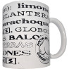 DIABLO PICANTE - WEISSE TASSE MIT TITTENSYNONYMEN 370 ML