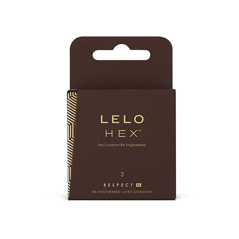 LELO HEX CONDOMS RESPECT XL 3 PACK
