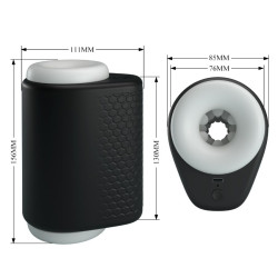 PRETTY LOVE - DJ GIRL MÄNNLICHER MASTURBATOR MIT VIBRATION 5 EINSTELLUNGEN NEGRO