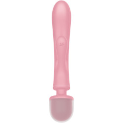 SATISFYER - TRIPLE LOVER RABBIT VIBRATOR MASSAGER ROSA