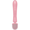 SATISFYER - TRIPLE LOVER RABBIT VIBRATOR MASSAGER ROSA