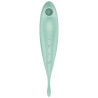 SATISFYER - TWIRLING PRO+ AIR PULSE STIMULATOR & VIBRATOR APP GRÜN