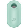 SATISFYER - PRO TO GO 2 DOPPELTER LUFTPULSSTIMULATOR & VIBRATOR GRÜN