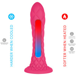 SILEXD - DREAMY DILDO FANTASY FLÜSSIGSILIKON THERMOREAKTIV FUCHSIA 18,5 CM