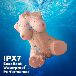 XISE - DANIA - REALISTISCHER, VIBRIERENDER WEIBLICHER TORSO MIT STOSSFÄHIGKEITEN, 52 CM